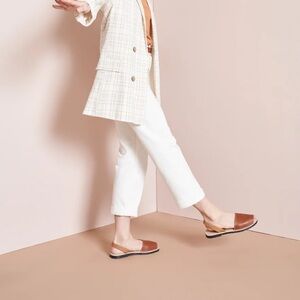 Coastal Bohemian Menorquina Avarca Spain Leather Sandals Size 38 Flats Vacation